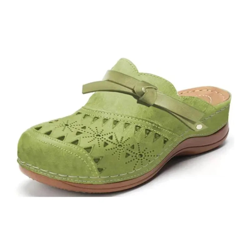 Closed-Toe Clogs with Bow Detail for Women