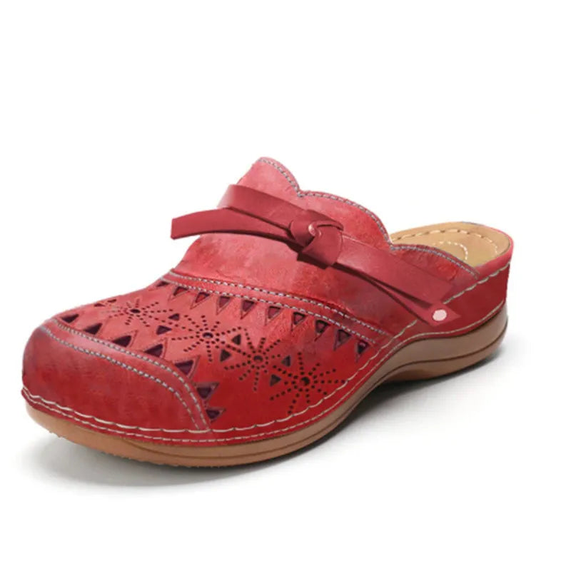 Closed-Toe Clogs with Bow Detail for Women