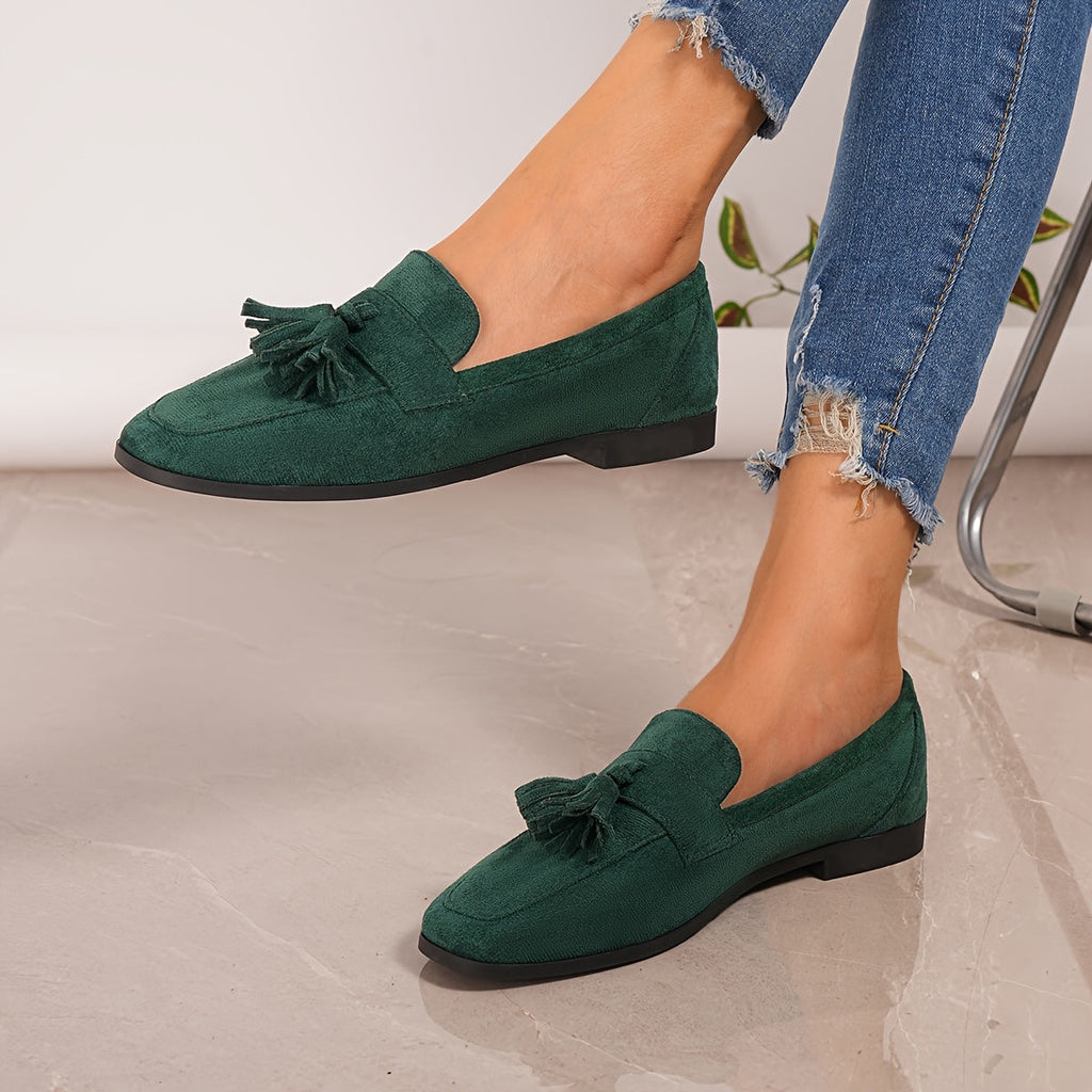 Low Sole Tassel Loafers for Women