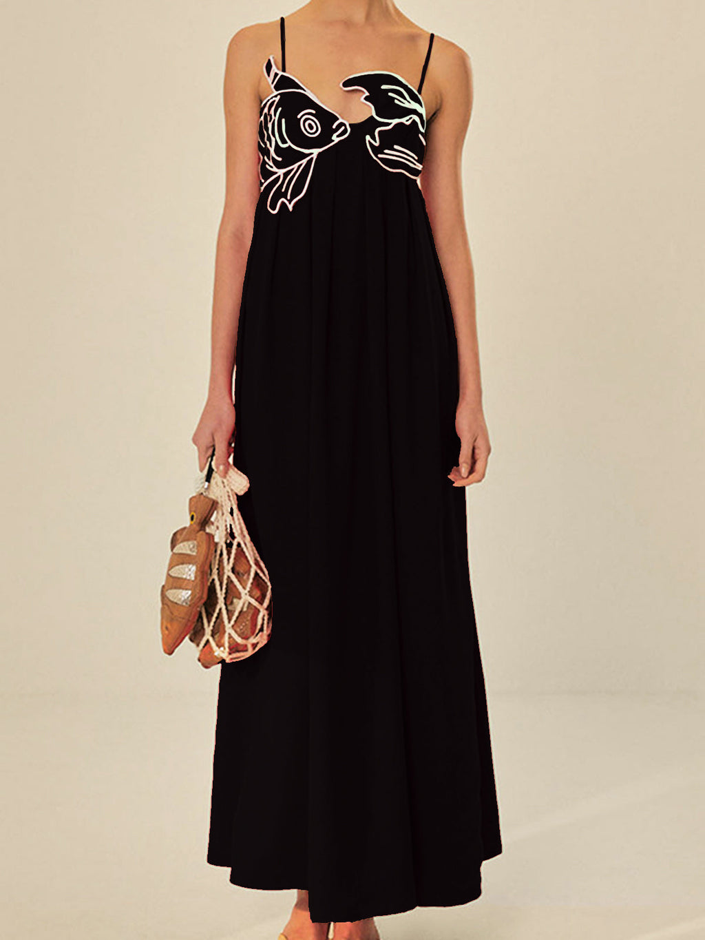 Spaghetti Strap Midi Dress for Women