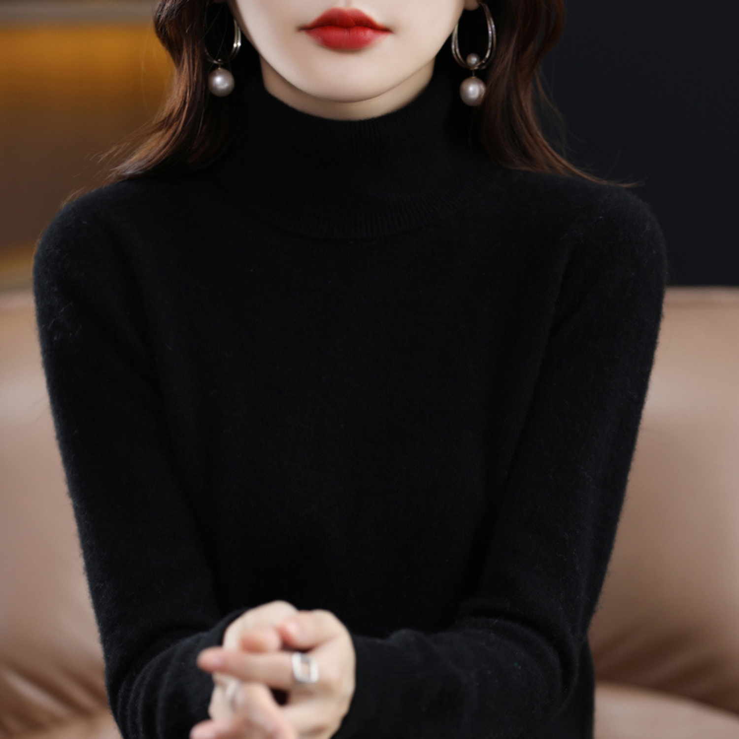 Mock Neck Sweater for Women