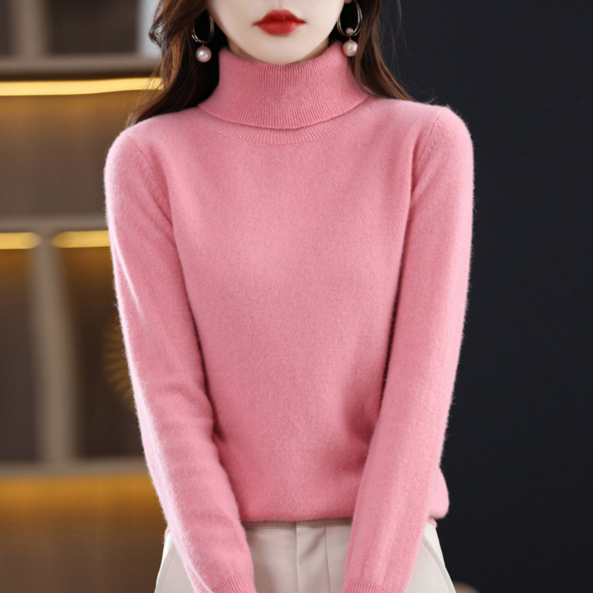 Mock Neck Sweater for Women