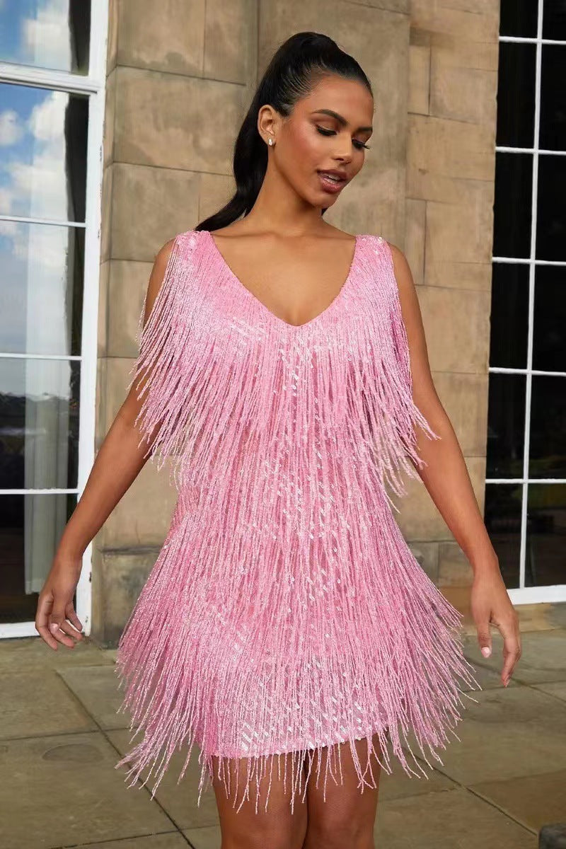 Fringe Party Dress for Women