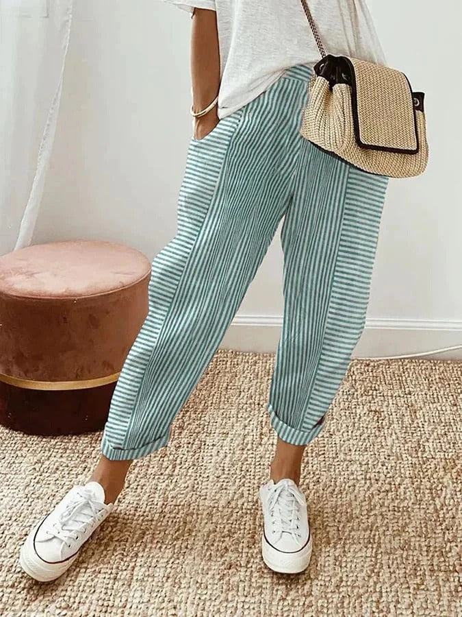 Casual Splicing Design Pants for Women