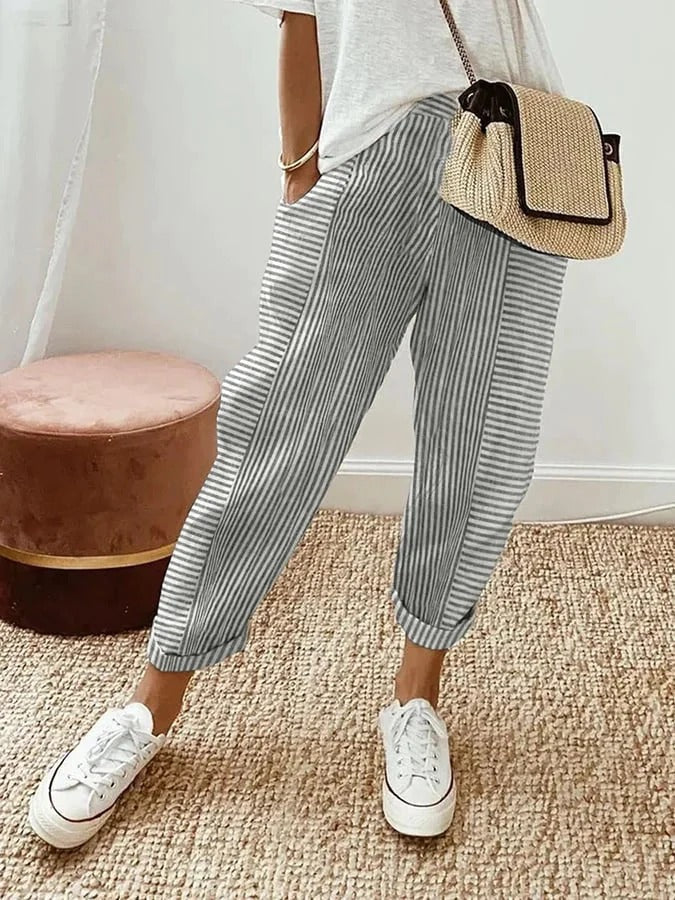 Casual Splicing Design Pants for Women