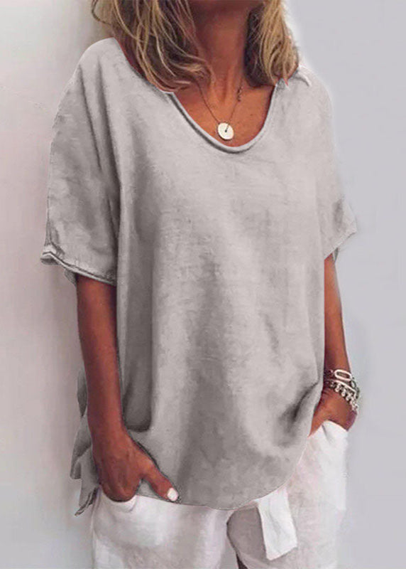 Loose Blouse with Digital Print and Short Sleeves for Women | Ideal for Everyday Wear