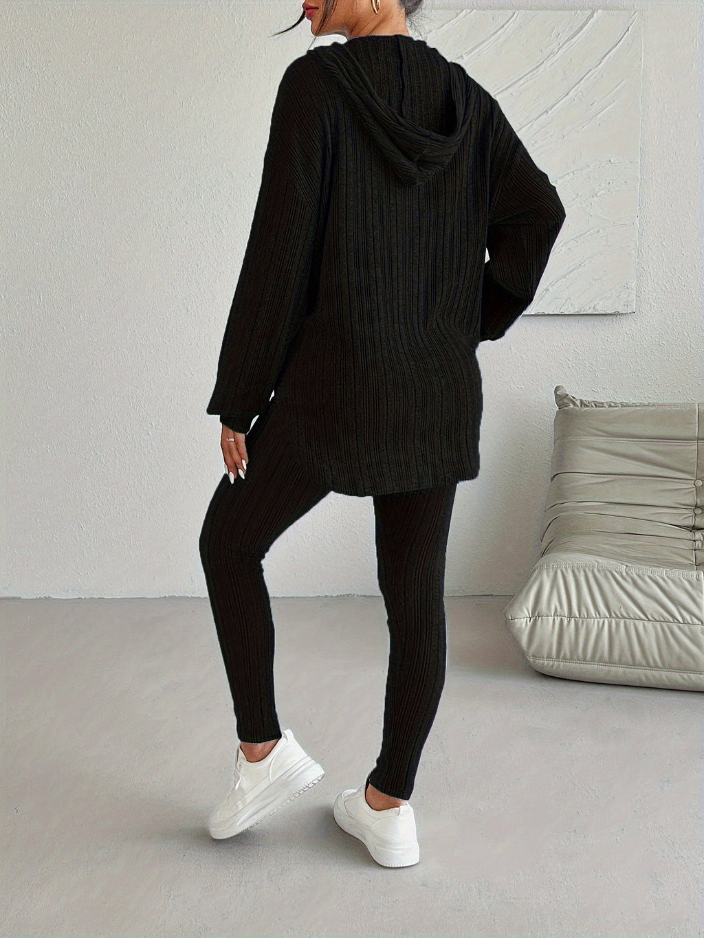 Women's Ribbed Knit Lounge Set