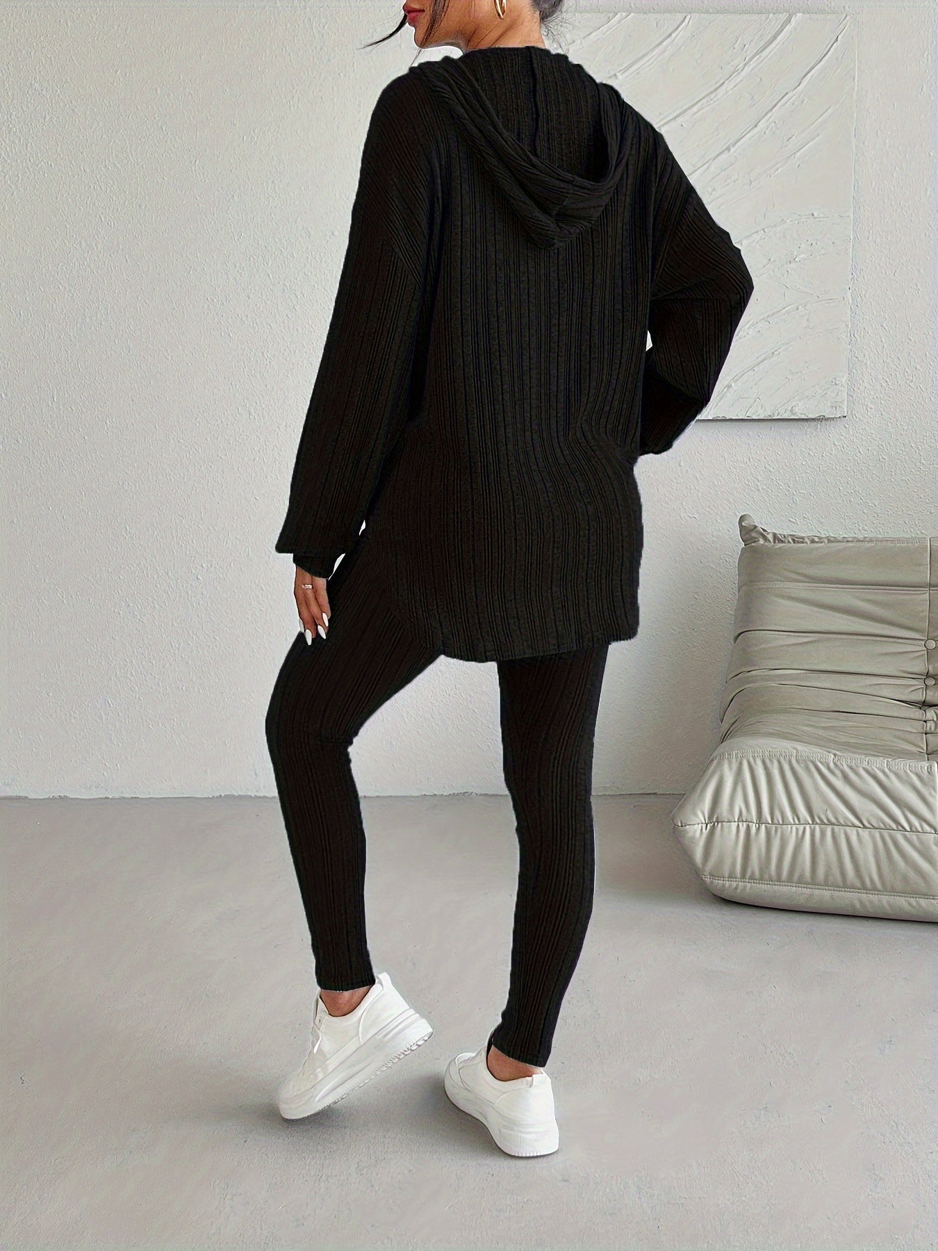 Women's Ribbed Knit Lounge Set