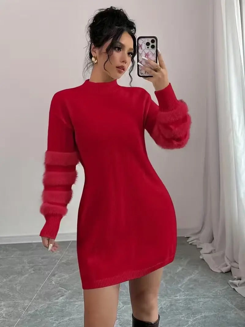Knit Mini Dress for Women