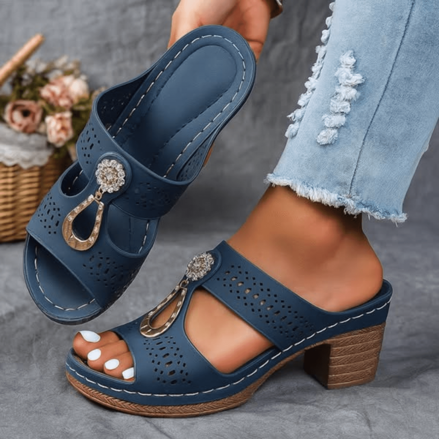 Orthopedic Sandals with Straps for Women