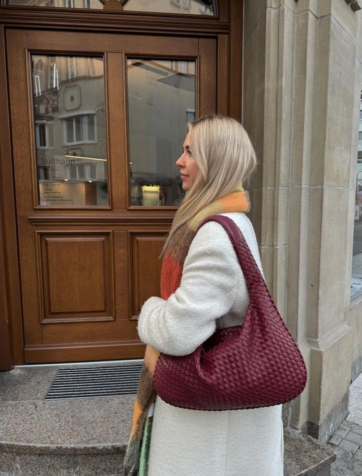 Medium Woven-Look Bag for Women