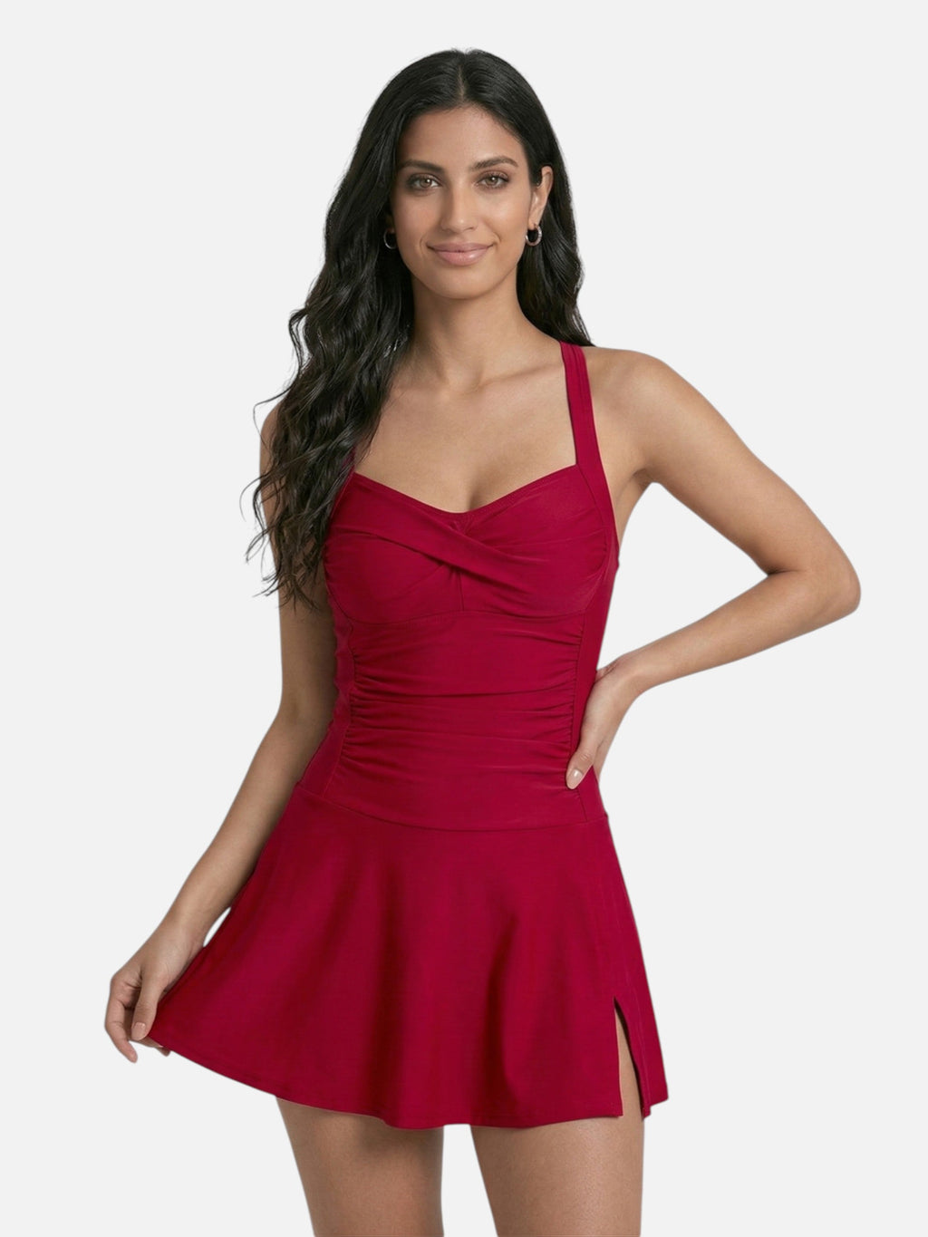 One-Piece Swimsuit with Skirt for Women