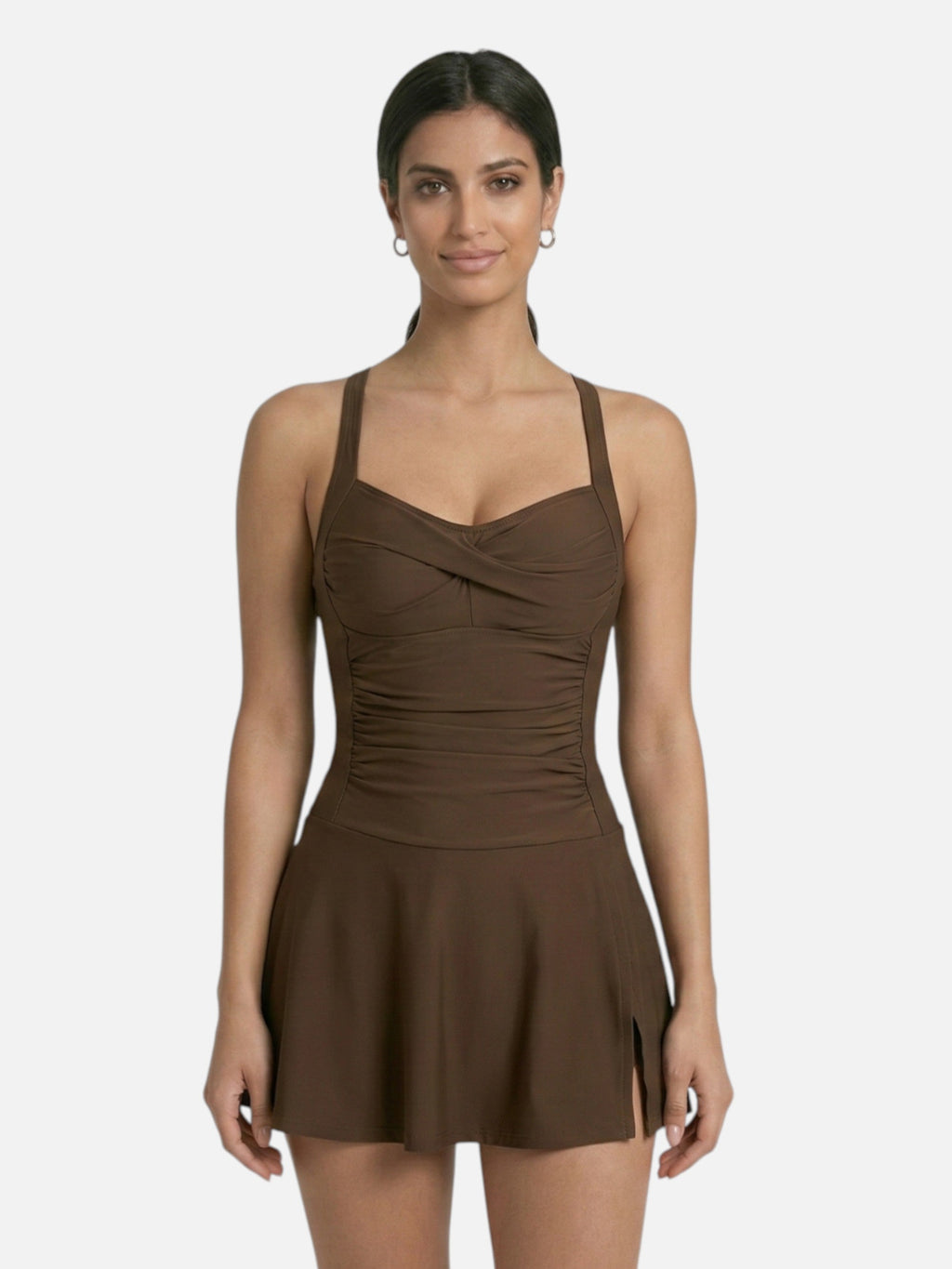 One-Piece Swimsuit with Skirt for Women