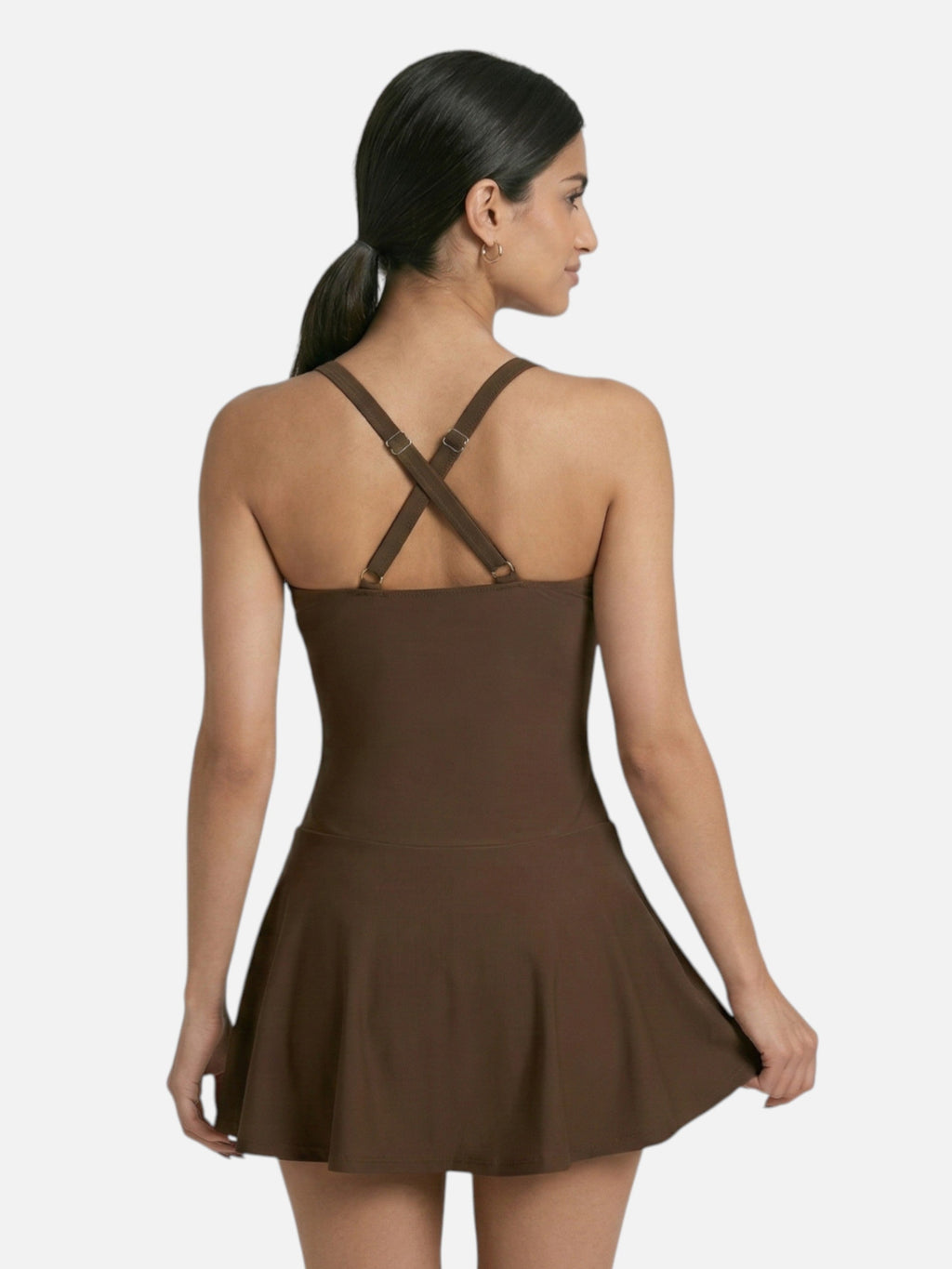One-Piece Swimsuit with Skirt for Women