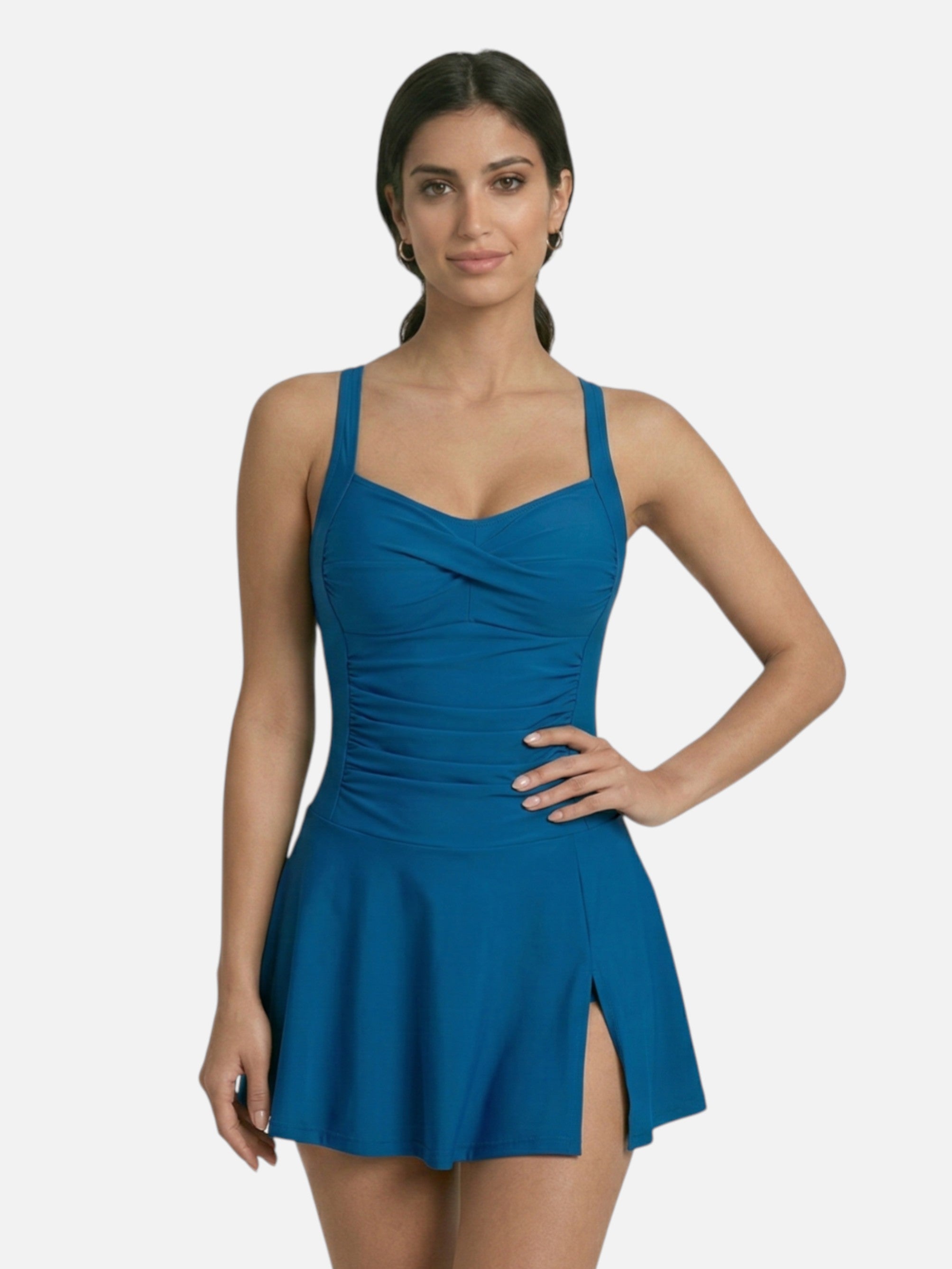 One-Piece Swimsuit with Skirt for Women