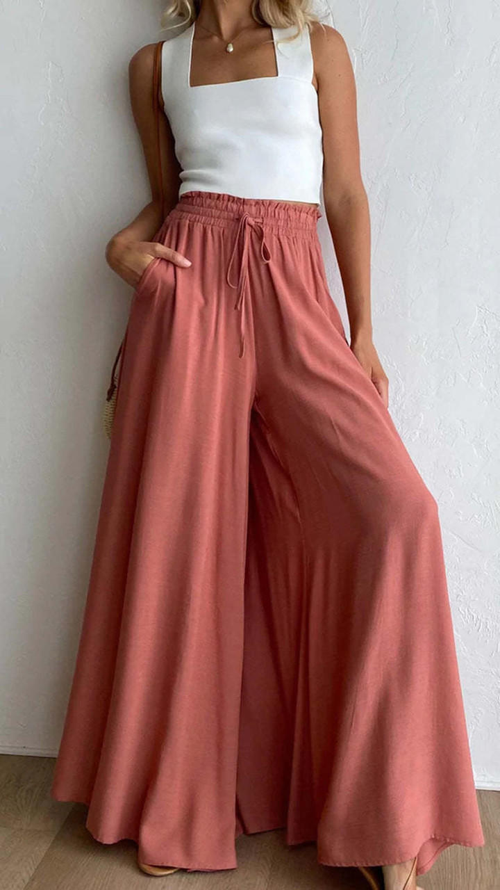 High-Waisted Wide-Leg Pants for Women