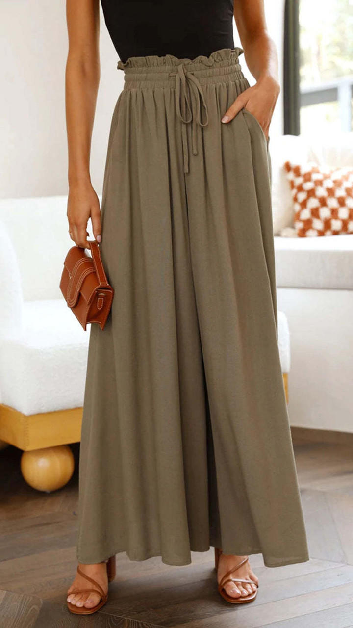 High-Waisted Wide-Leg Pants for Women