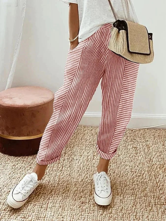Casual Splicing Design Pants for Women