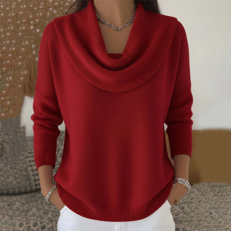 Oversized Cowl Neck Sweater for Women