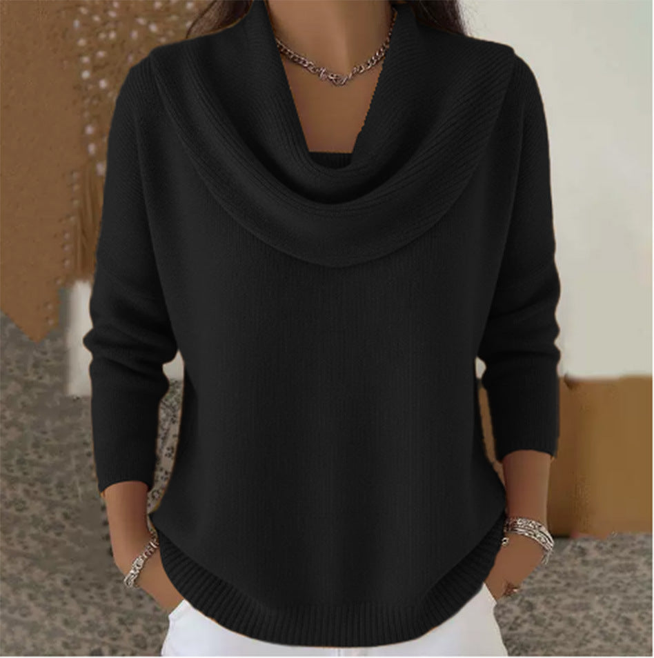 Oversized Cowl Neck Sweater for Women