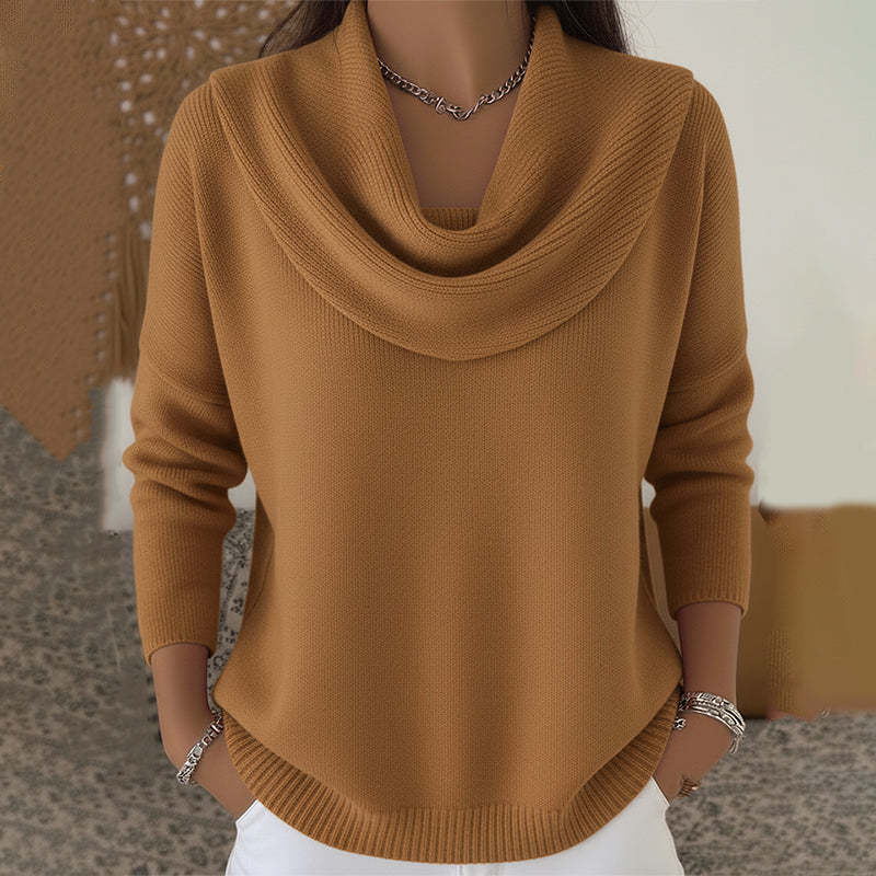 Oversized Cowl Neck Sweater for Women
