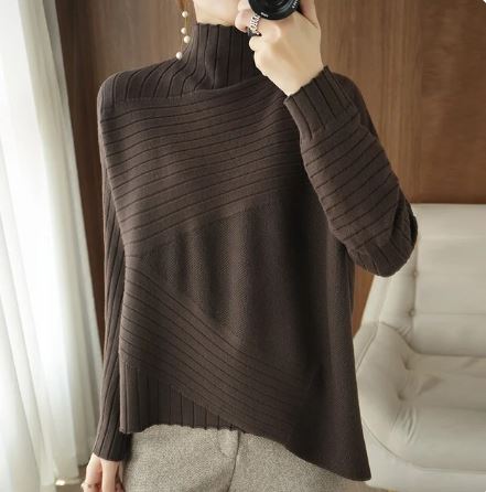Oversized Turtleneck Sweater for Women