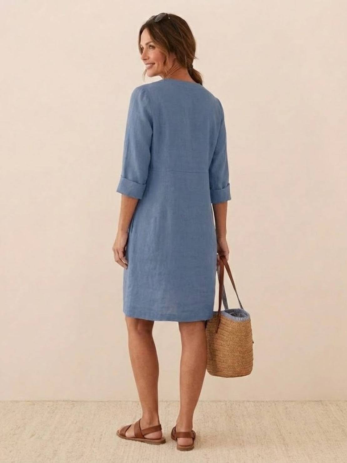 Denim Dress with Pockets for Women | Ideal for Everyday Wear