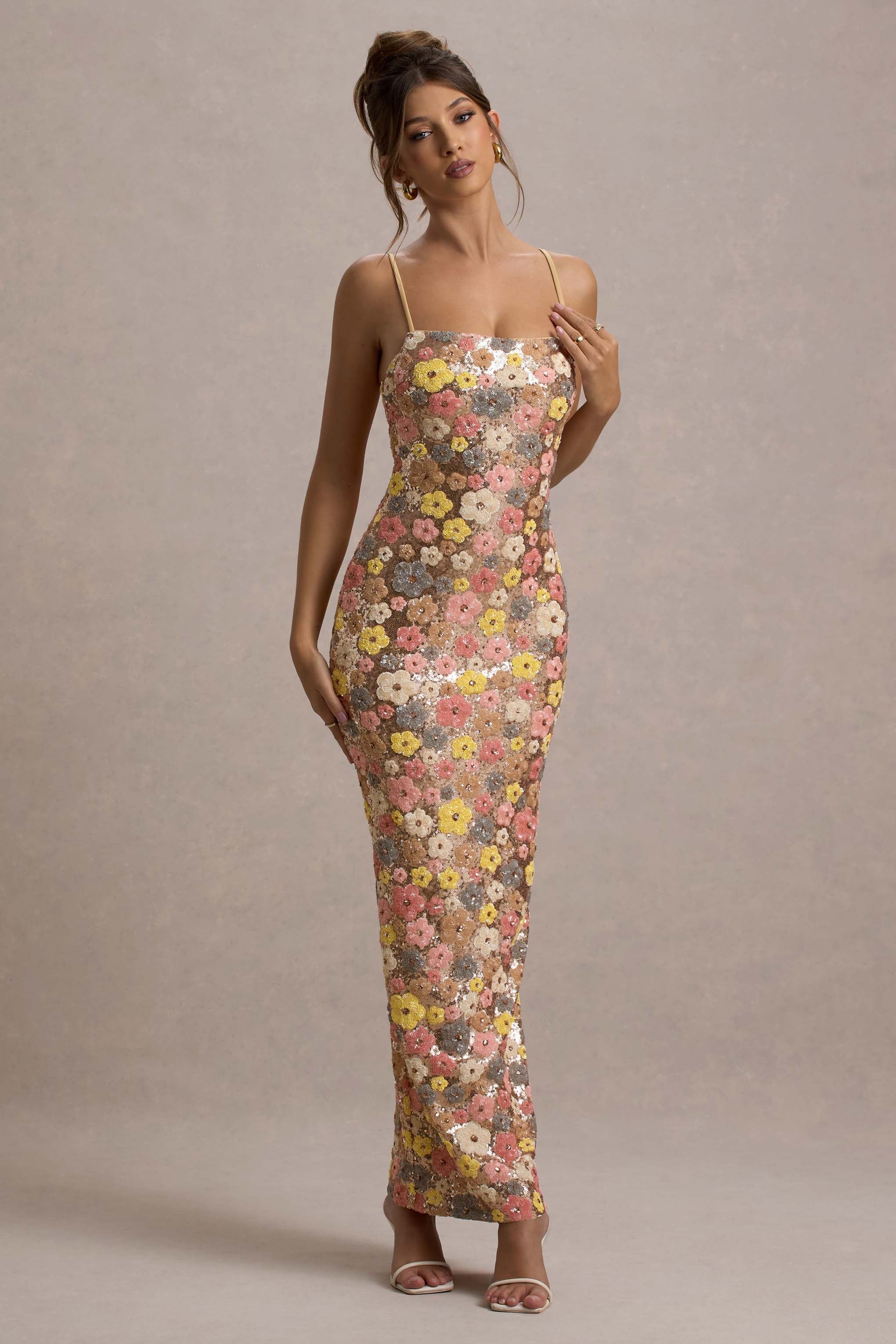 Long Dress with Adjustable Straps for Women