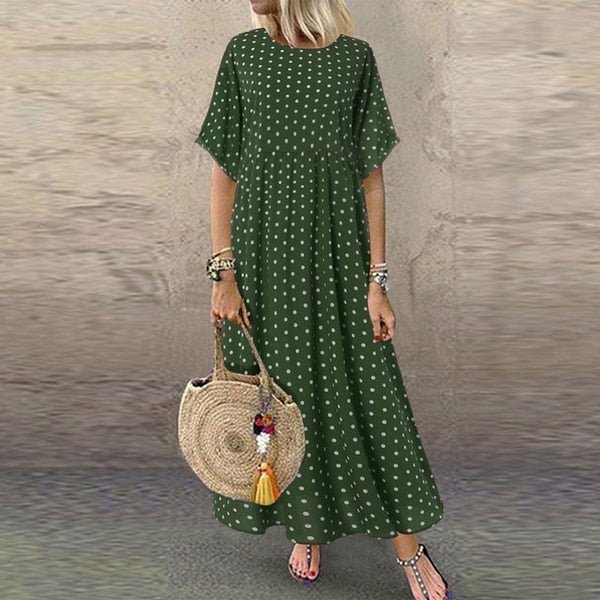 A-Line Printed Dress for Women