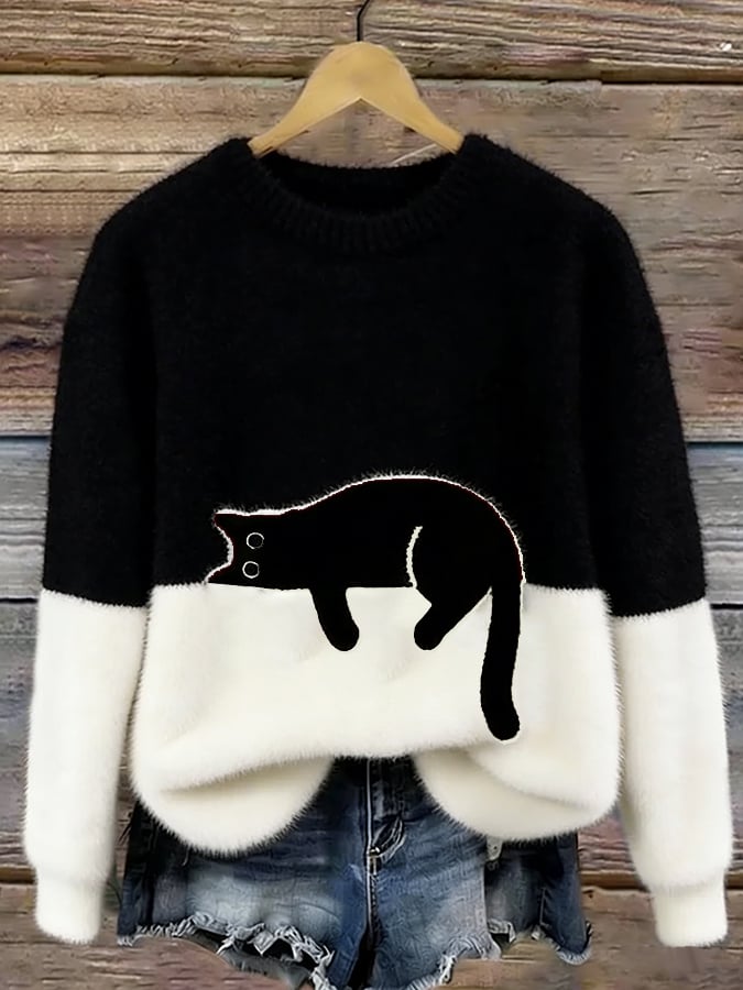 Cat Sweater for Women